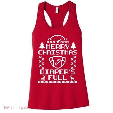 Merry Christmas Diaper's Full Women's Tank Top