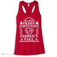 Merry Christmas Diaper's Full Women's Tank Top thumb 0
