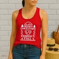 Merry Christmas Diaper's Full Women's Tank Top thumb 2