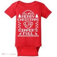 Merry Christmas Diaper's Full Baby Bodysuit thumb 0