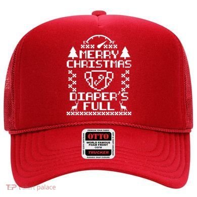 Merry Christmas Diaper's Full Hat