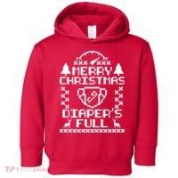Merry Christmas Diaper's Full Toddler Hoodie thumb 0