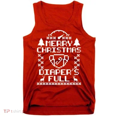 Merry Christmas Diaper's Full Tank Top