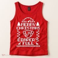 Merry Christmas Diaper's Full Tank Top thumb 2