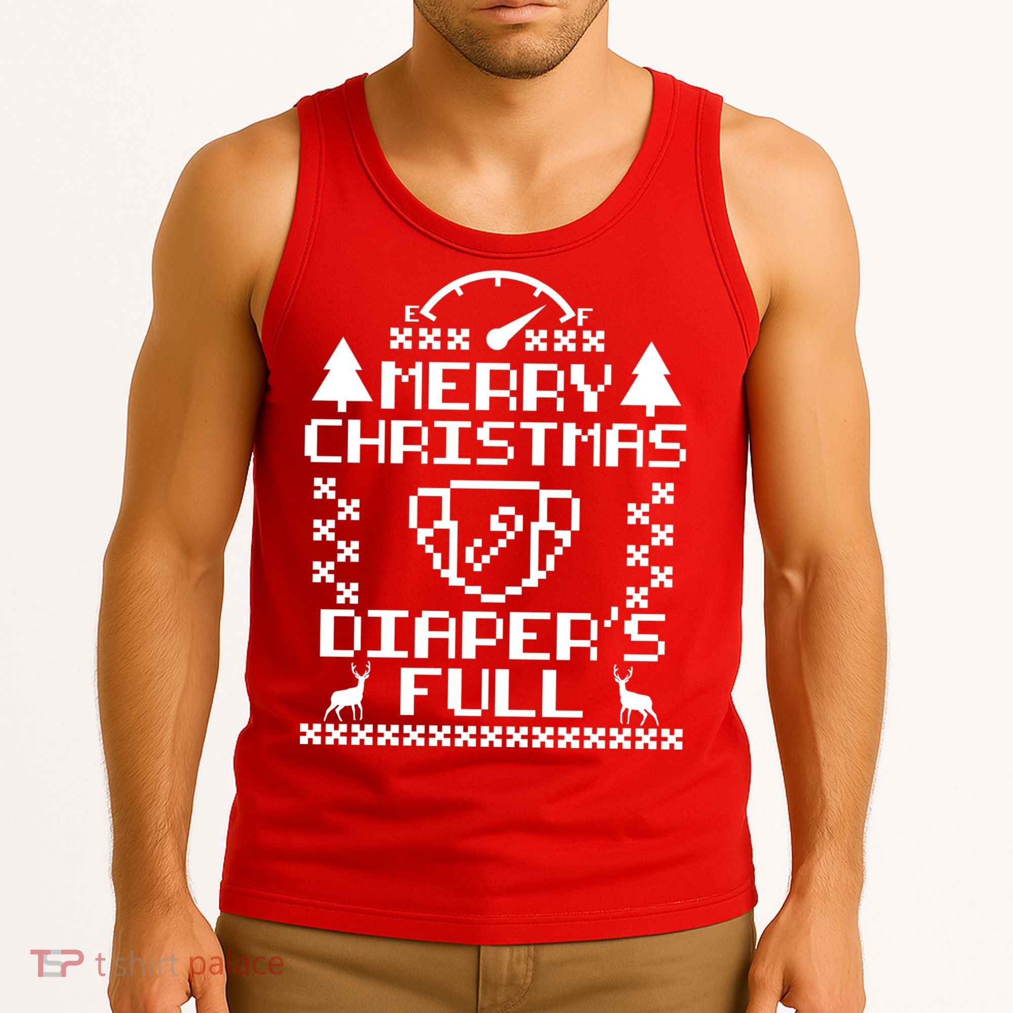 Merry Christmas Diaper's Full Tank Top