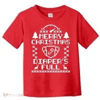 Merry Christmas Diaper's Full Toddler T-Shirt thumb 0