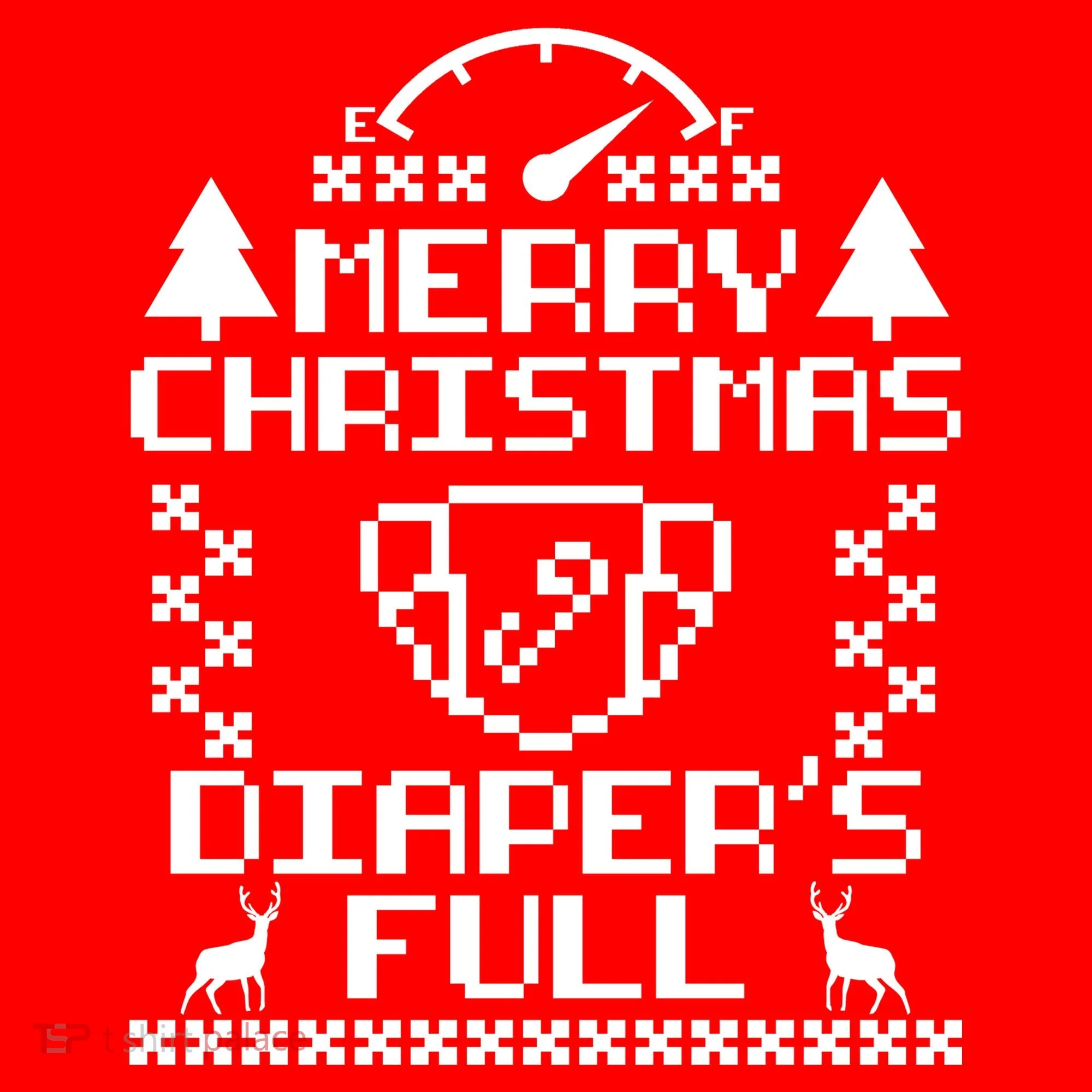 Merry Christmas Diaper's Full Toddler T-Shirt