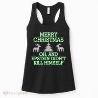 Merry Christmas Epstein Didn't Kill Himself Women's Tank Top thumb 0
