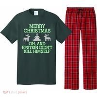 Merry Christmas Epstein Didn't Kill Himself Pajama Set thumb 0