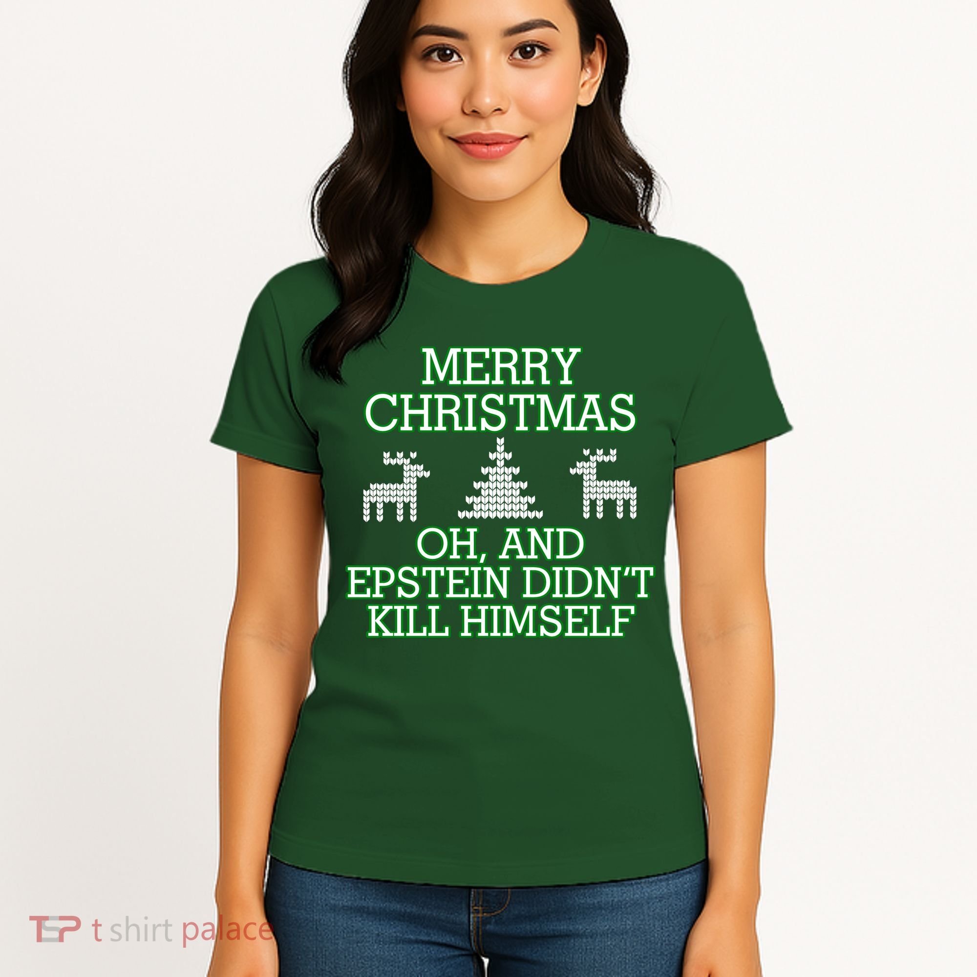 Merry Christmas Epstein Didn't Kill Himself Women's T-Shirt