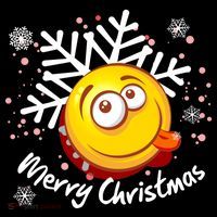 Merry Christmas Funny Smiley Face Snowflake Coffee Mug thumb 5