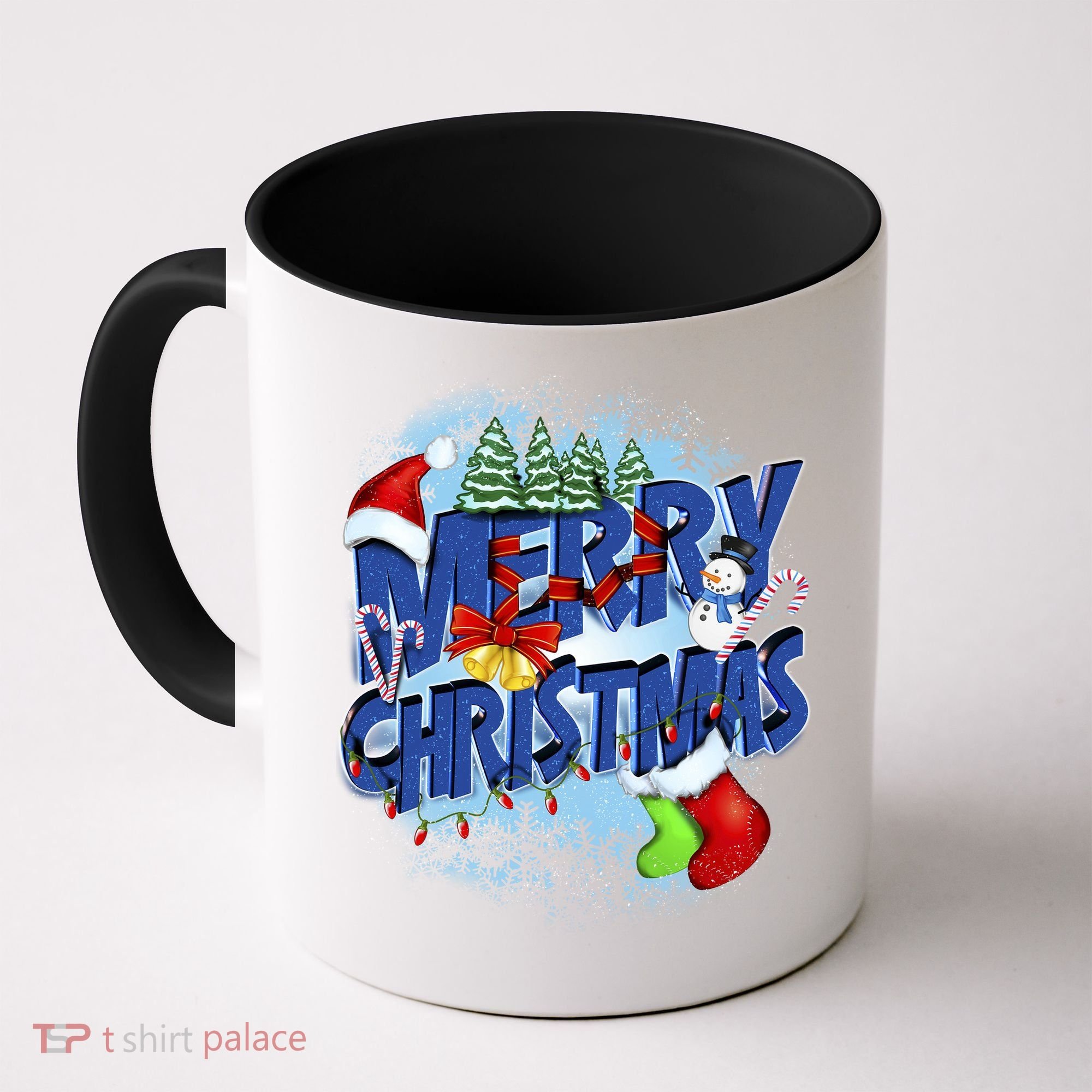 Merry Christmas Funy Holiday Logo Coffee Mug