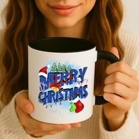 Merry Christmas Funy Holiday Logo Coffee Mug thumb 3