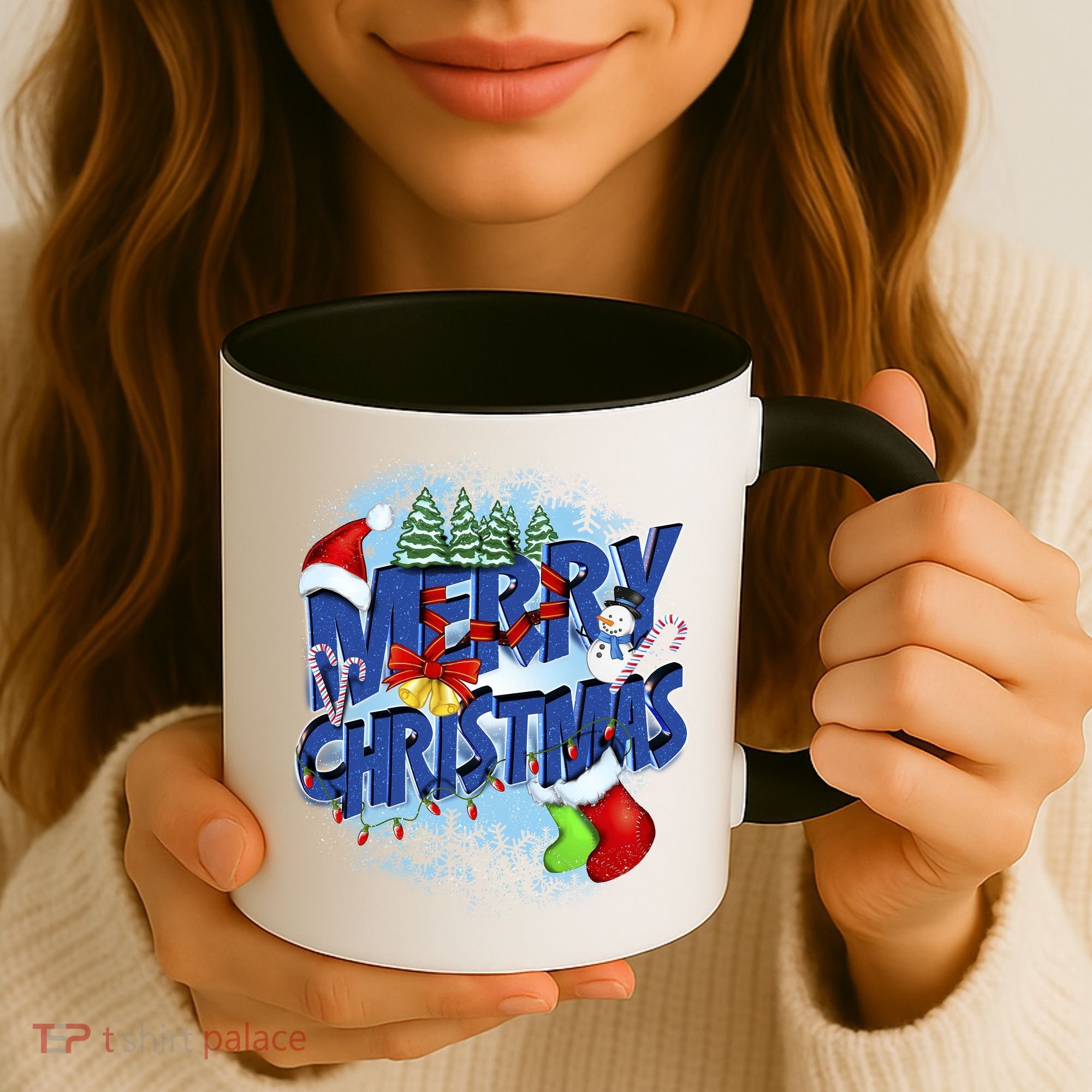 Merry Christmas Funy Holiday Logo Coffee Mug