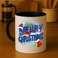 Merry Christmas Funy Holiday Logo Coffee Mug thumb 4