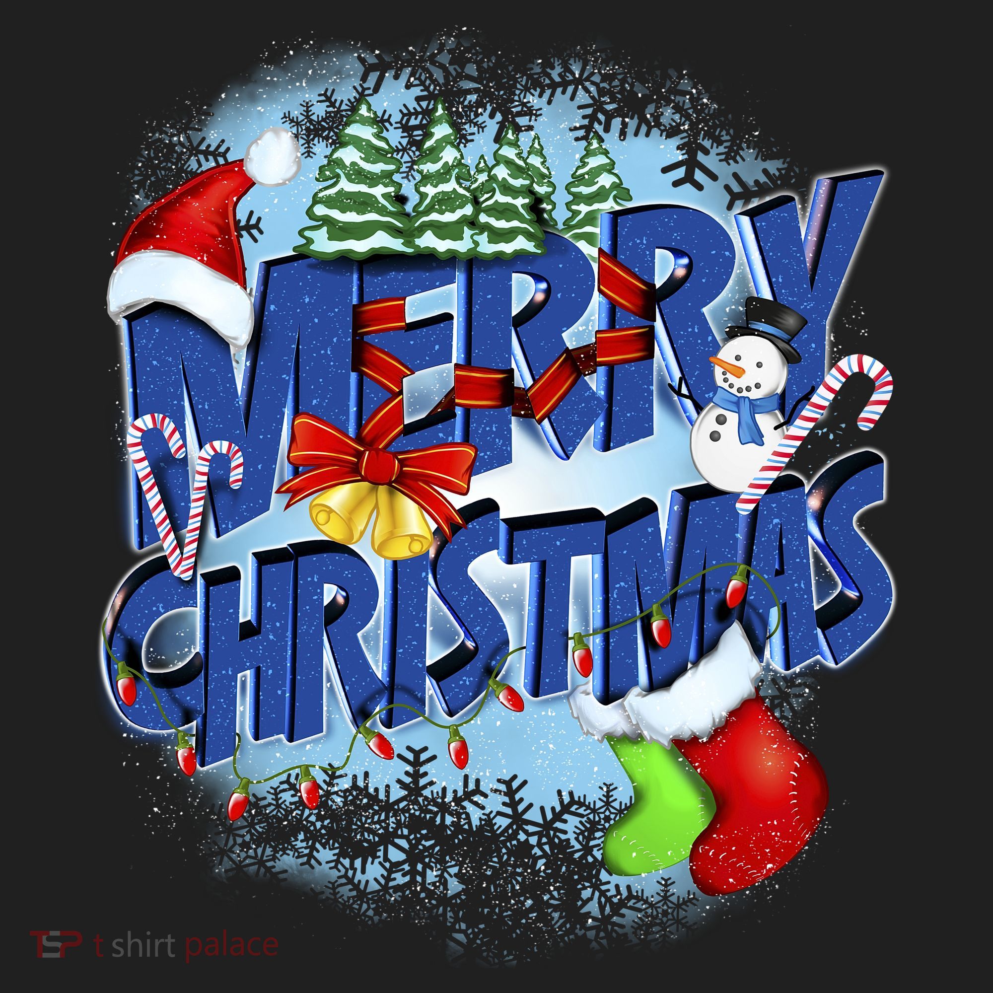 Merry Christmas Funy Holiday Logo Beanie