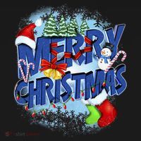 Merry Christmas Funy Holiday Logo Pajama Set thumb 2