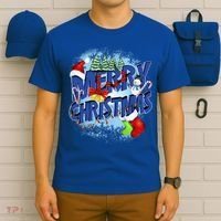 Merry Christmas Funy Holiday Logo T-Shirt thumb 6