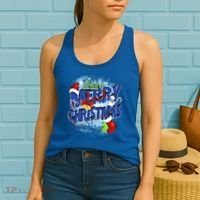 Merry Christmas Funy Holiday Logo Women's Tank Top thumb 2