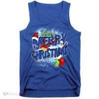 Merry Christmas Funy Holiday Logo Tank Top thumb 0