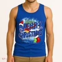Merry Christmas Funy Holiday Logo Tank Top thumb 3
