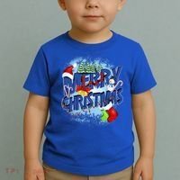 Merry Christmas Funy Holiday Logo Toddler T-Shirt thumb 2