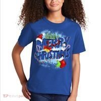 Merry Christmas Funy Holiday Logo Kids T-Shirt thumb 2