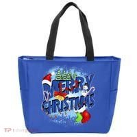 Merry Christmas Funy Holiday Logo Tote Bag thumb 0