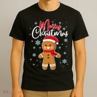 Merry Christmas Gingerbread T-Shirt thumb 3