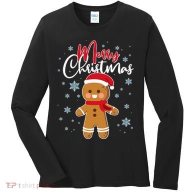 Merry Christmas Gingerbread Women's Long Sleeve Shirt