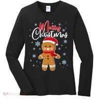 Merry Christmas Gingerbread Women's Long Sleeve Shirt thumb 0