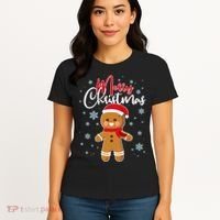 Merry Christmas Gingerbread Women's T-Shirt thumb 4