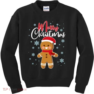 Merry Christmas Gingerbread Kids Sweatshirt