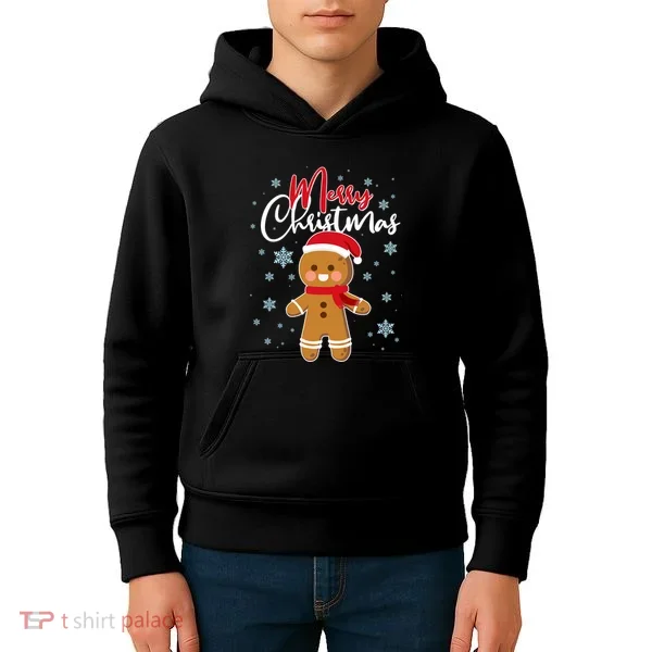 Merry Christmas Gingerbread Kids Hoodie