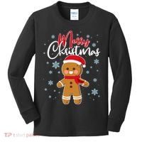 Merry Christmas Gingerbread Kids Long Sleeve Shirt thumb 0