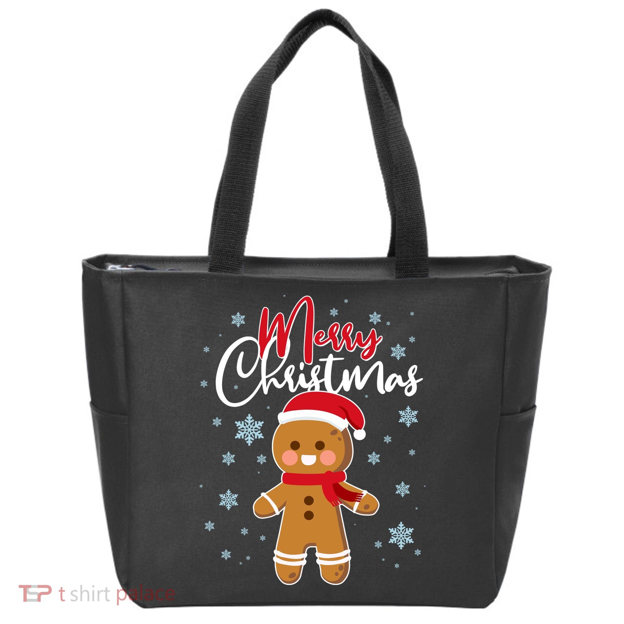Merry Christmas Gingerbread Tote Bag