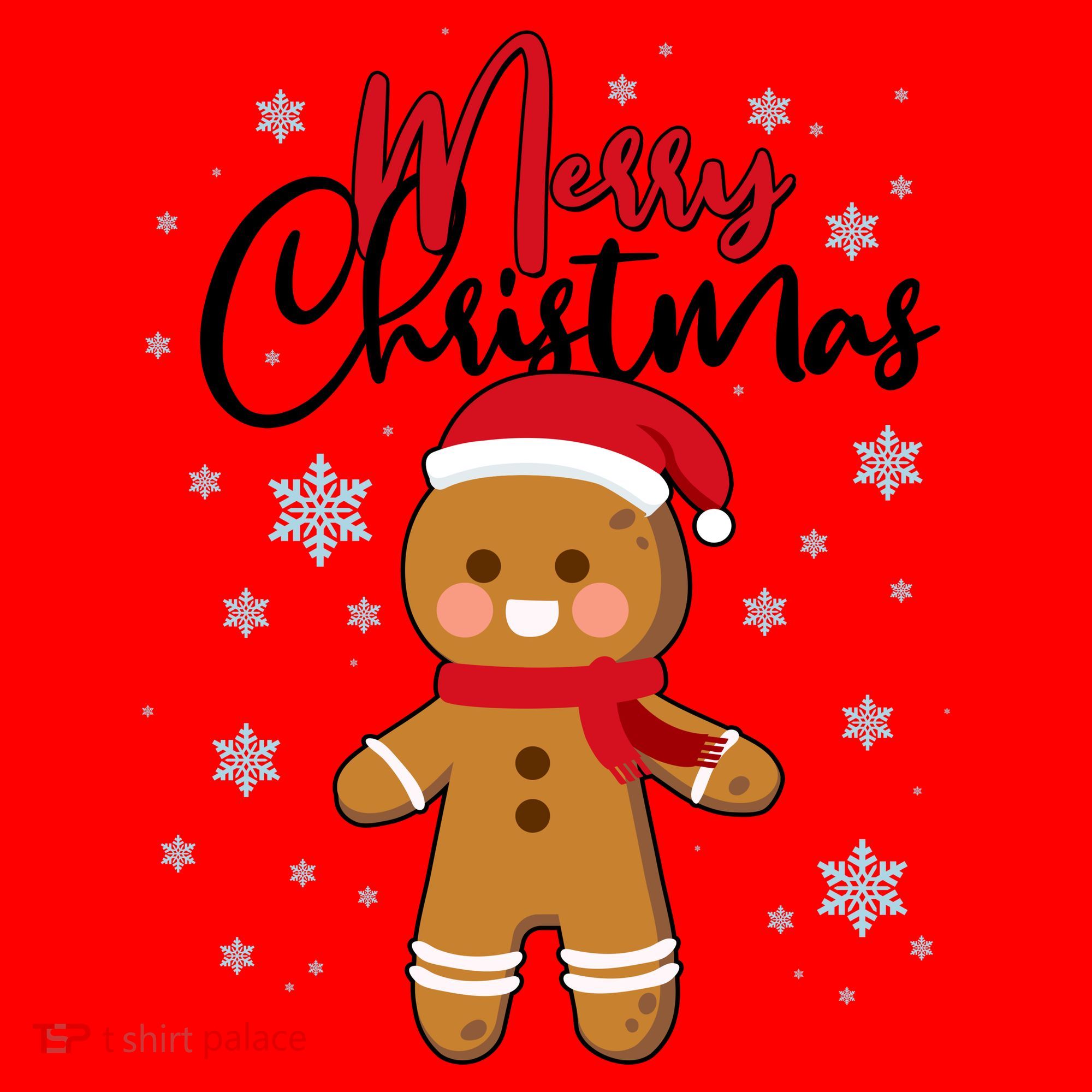 Merry Christmas Gingerbread Santa Hat