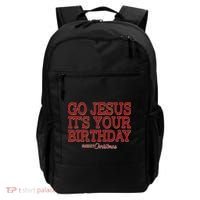 Merry Christmas Go Jesus It's Your Birthday Backpack thumb 0