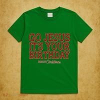 Merry Christmas Go Jesus It's Your Birthday T-Shirt thumb 5
