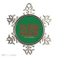 Merry Christmas Go Jesus It's Your Birthday Ornament thumb 0