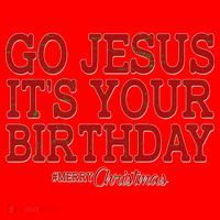 Merry Christmas Go Jesus It's Your Birthday Santa Hat thumb 1