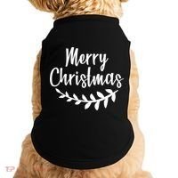 Merry Christmas Happy Holidays Doggie Tank thumb 0