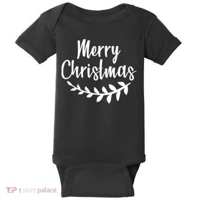 Merry Christmas Happy Holidays Baby Bodysuit