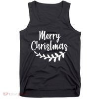 Merry Christmas Happy Holidays Tank Top thumb 0
