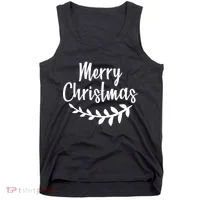 Merry Christmas Happy Holidays Tank Top thumb 0