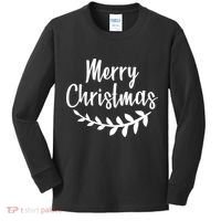 Merry Christmas Happy Holidays Kids Long Sleeve Shirt thumb 0