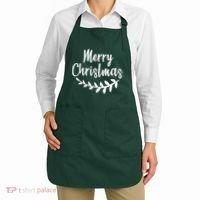 Merry Christmas Happy Holidays Apron thumb 2