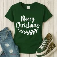 Merry Christmas Happy Holidays Women's T-Shirt thumb 3