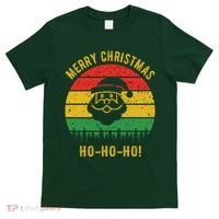 Merry Christmas Ho-Ho-Ho Vintage Santa T-Shirt thumb 0