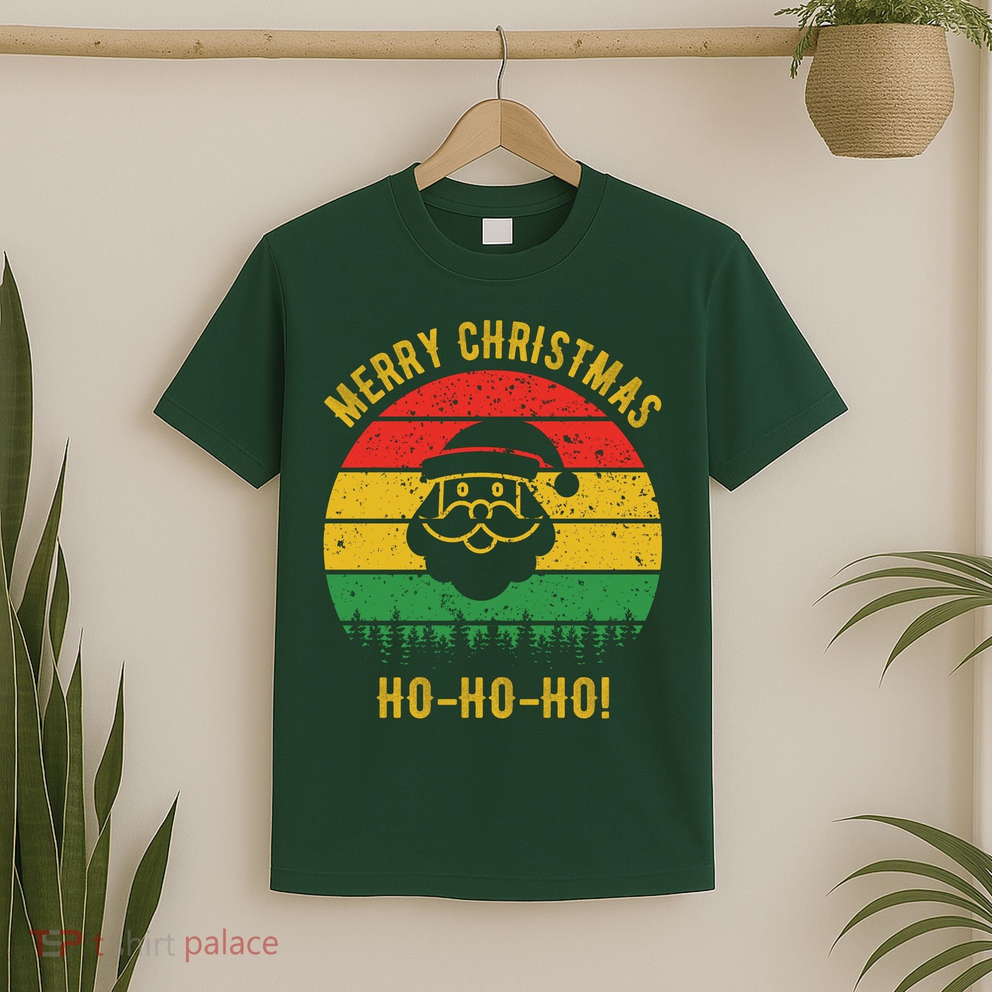 Merry Christmas Ho-Ho-Ho Vintage Santa T-Shirt